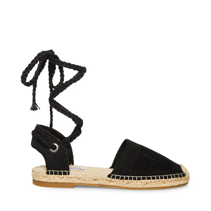 Steve Madden Rome Black Womens Flats