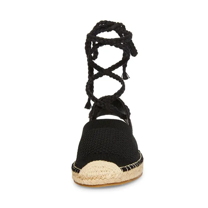 Steve Madden Rome Black Womens Flats
