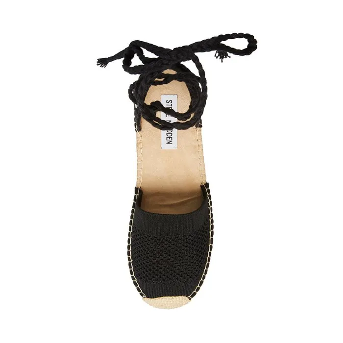 Steve Madden Rome Black Womens Flats