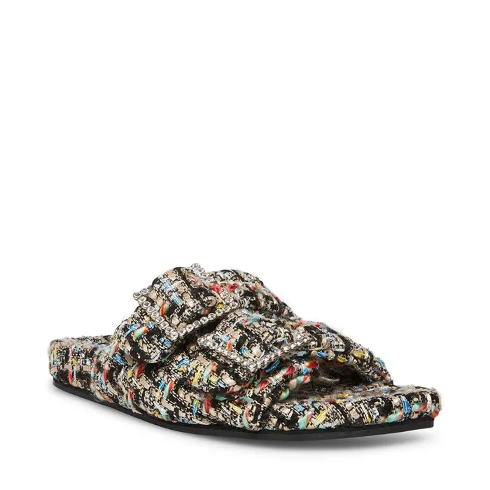 Steve Madden Sandstorm Black Multi Womens Slippers Steve Madden Sandstorm Black Multi Womens Slippers