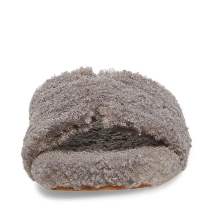 Steve Madden Seek Grey Womens Slippers Steve Madden Seek Grey Womens Slippers