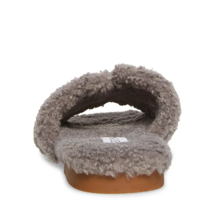 Steve Madden Seek Grey Womens Slippers Steve Madden Seek Grey Womens Slippers