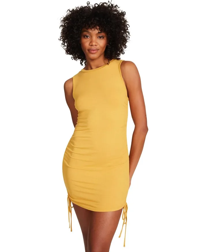Steve Madden Sleeveless Mini Dress Sunflower Womens Dresses