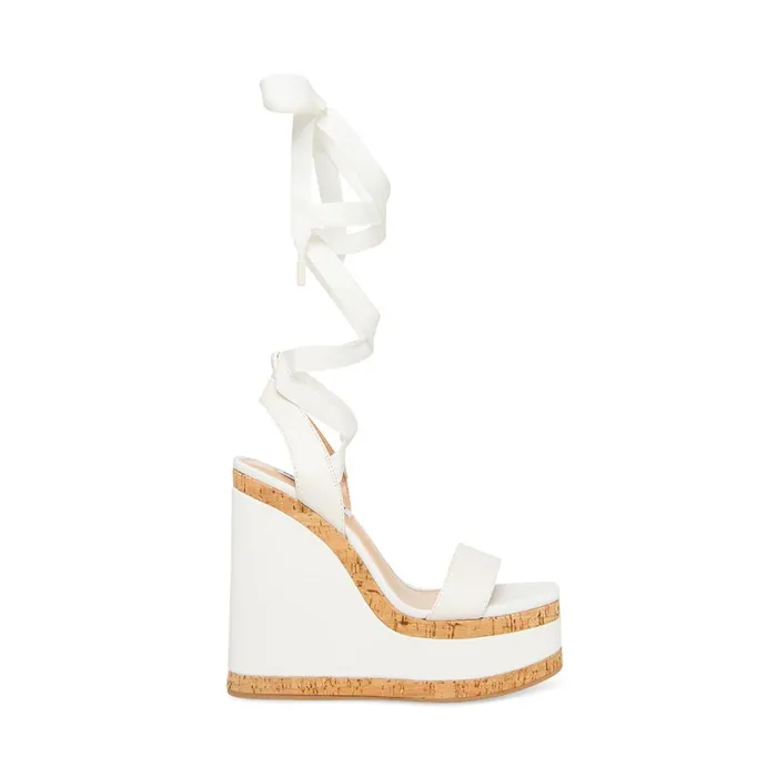 Steve Madden Sofia Bone Womens Wedges