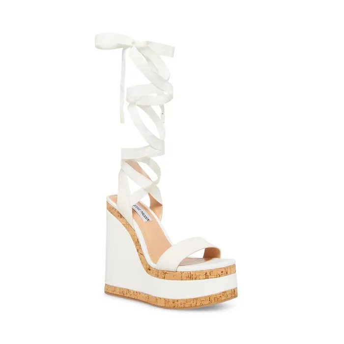 Steve Madden Sofia Bone Womens Wedges Steve Madden Sofia Bone Womens Wedges