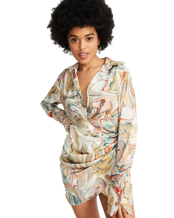 Steve Madden Swirl Mini Dress Multi Womens Dresses