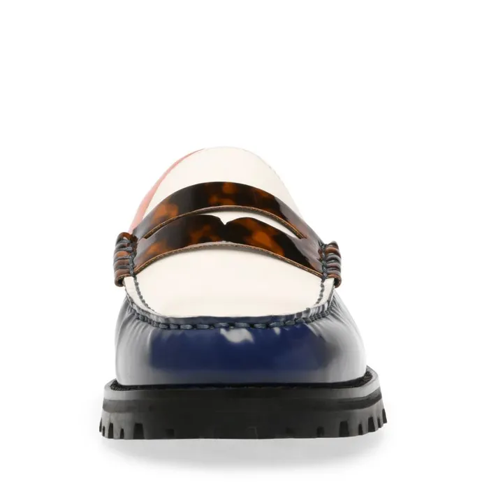 Steve Madden Tayloring Navy Multi Womens Loafers