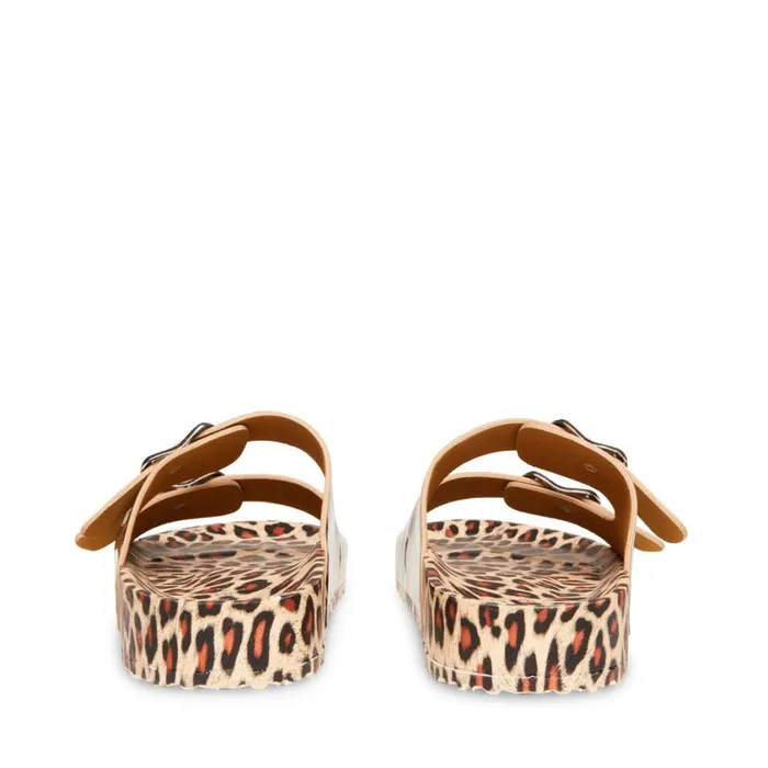 Steve Madden Teddy T Leopard Womens Sandals
