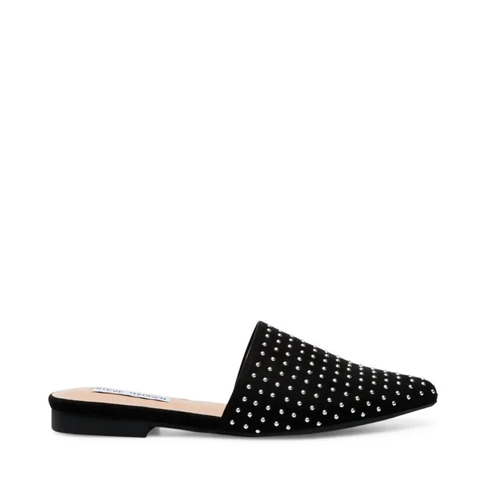 Steve Madden Tempting Black Multi Womens Flats