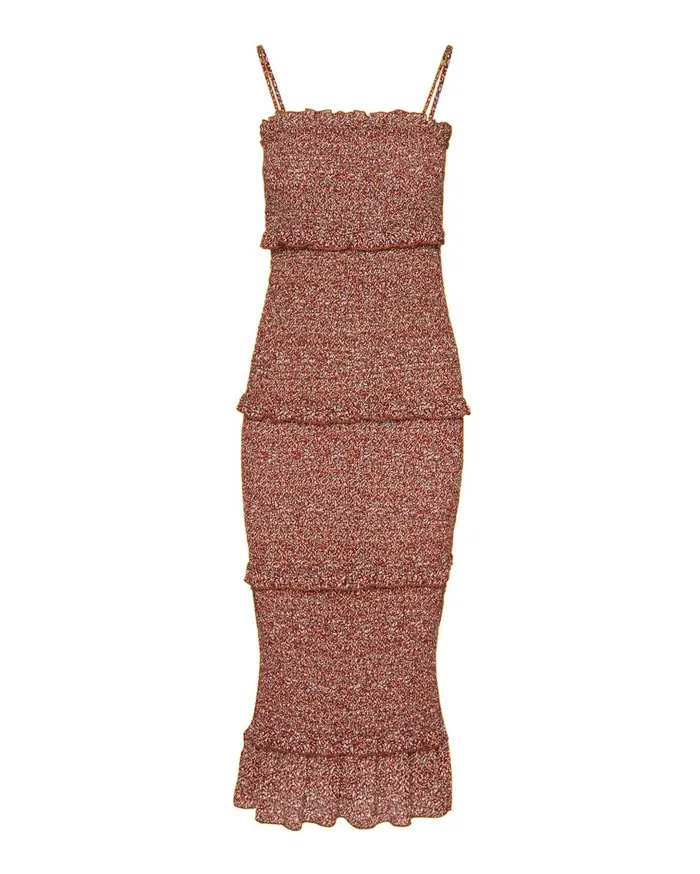 Steve Madden Tiered Midi Dress Burgundy Womens Dresses Steve Madden Tiered Midi Dress Burgundy Womens Dresses