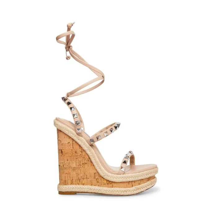 Steve Madden Tinsley Blush Multi Womens Wedges