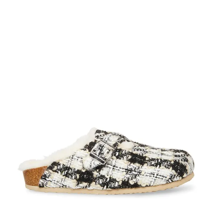 Steve Madden Unwind Black Multi Womens Slippers