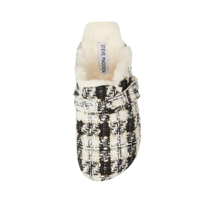 Steve Madden Unwind Black Multi Womens Slippers Steve Madden Unwind Black Multi Womens Slippers
