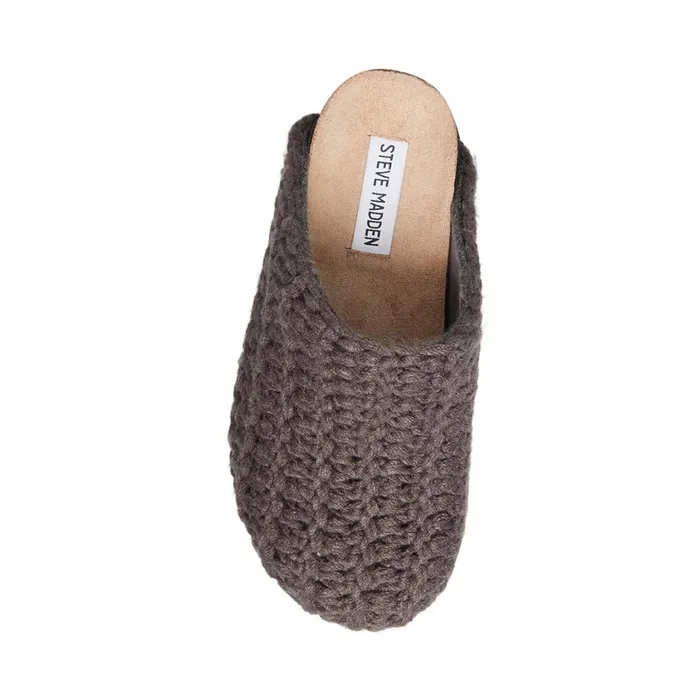 Steve Madden Vesa C Grey Womens Slippers