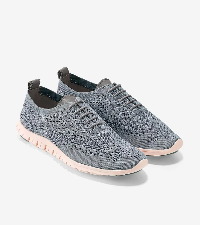 Summer Shoes Women Cole Haan ZERGRAND Wingtip Oxford Stitchlite Ironstone Stitchlitepeach