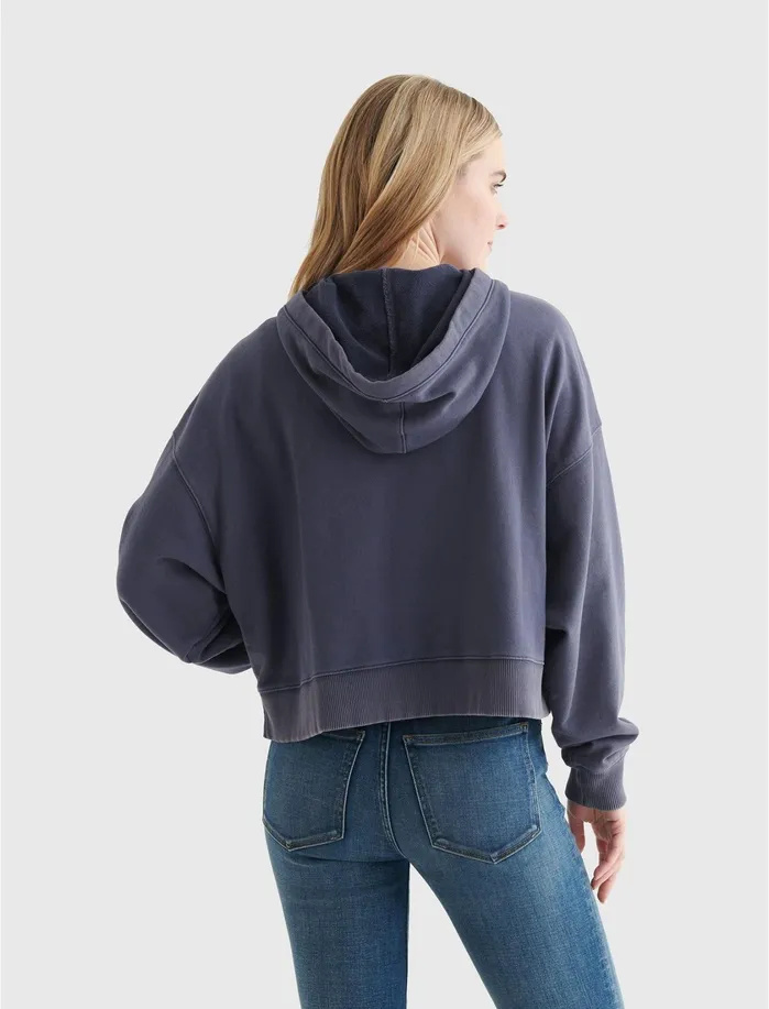 Sweaters and Sweatshirts Women Lucky Brand Boxy Full Zip Metropolis