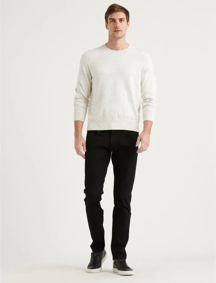 Sweaters Men Lucky Brand Welterweight Crew Neck Sweater White