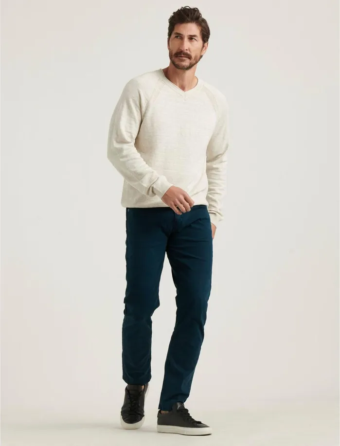 Sweaters Men Lucky Brand Welterweight VNeck Sweater Heather Oat