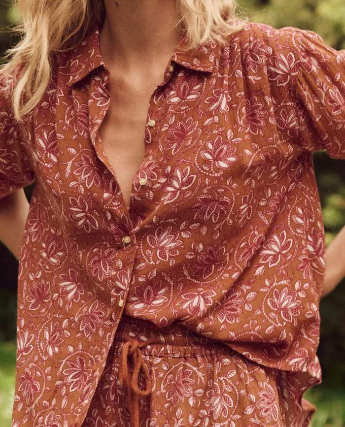 Swim The Great The Cove Shirt Golden Sand Oasis Floral