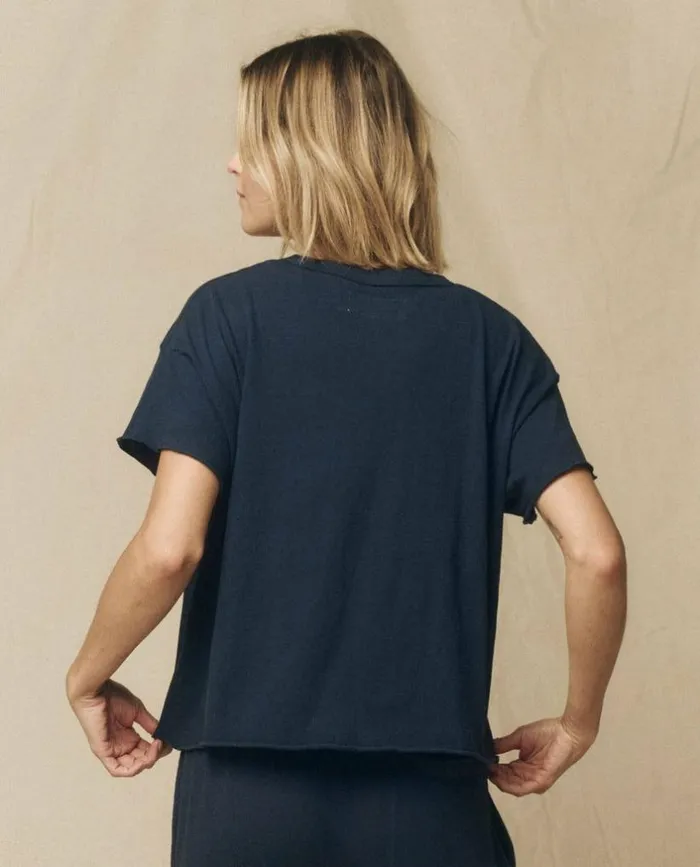 Tees and Sweats The Great The Crop Tee True Navy