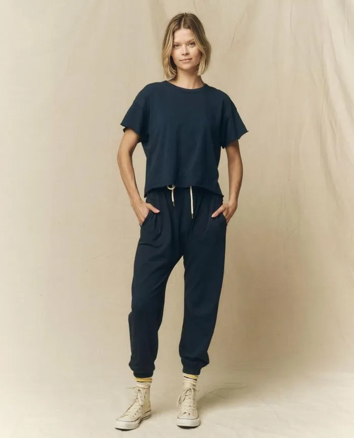 Tees and Sweats The Great The Crop Tee True Navy