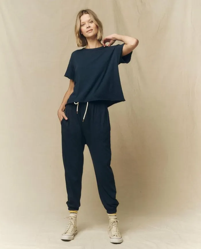 Tees and Sweats The Great The Crop Tee True Navy