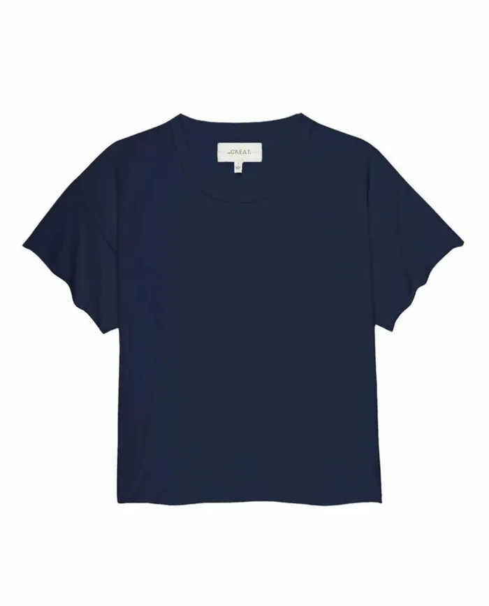 Tees and Sweats The Great The Crop Tee True Navy