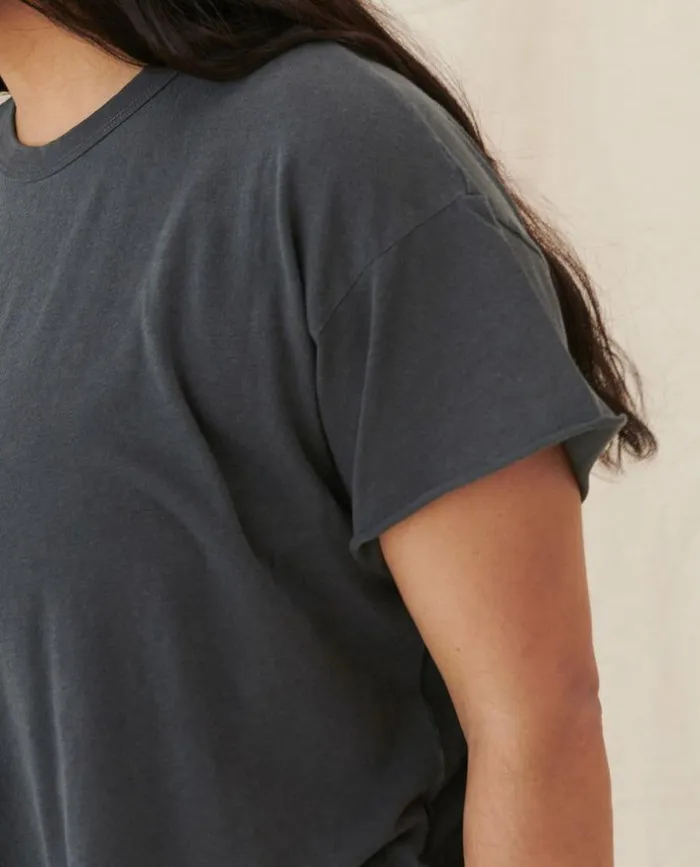 Tees and Sweats The Great The Crop Tee Washed Black