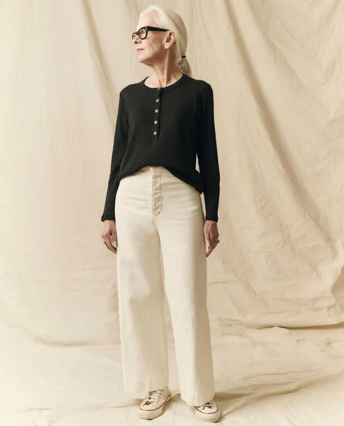 Tees and Sweats The Great The Recycled Rib Slim Henley Night