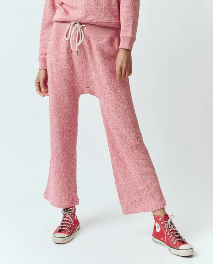 Tees and Sweats The Great The Relay Sweatpant Heathered Bright Currant
