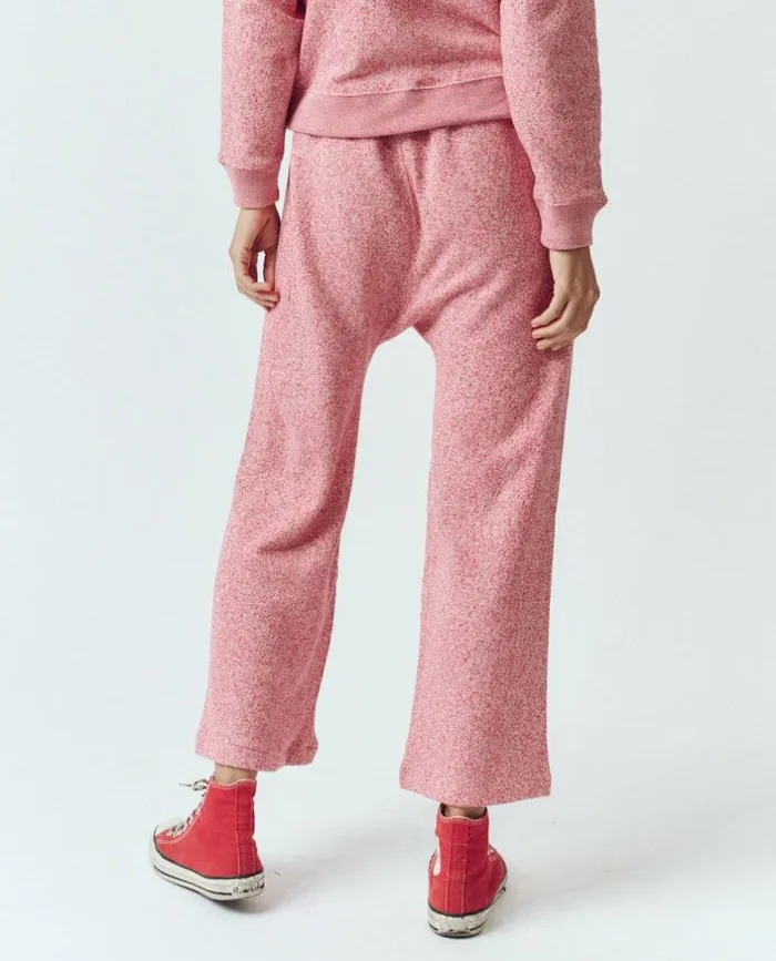 Tees and Sweats The Great The Relay Sweatpant Heathered Bright Currant