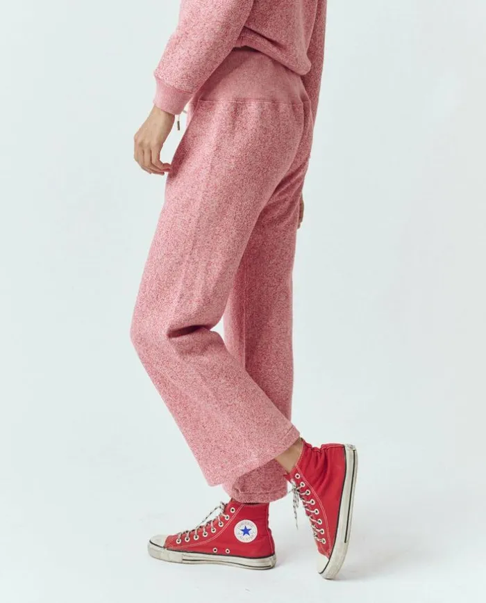 Tees and Sweats The Great The Relay Sweatpant Heathered Bright Currant