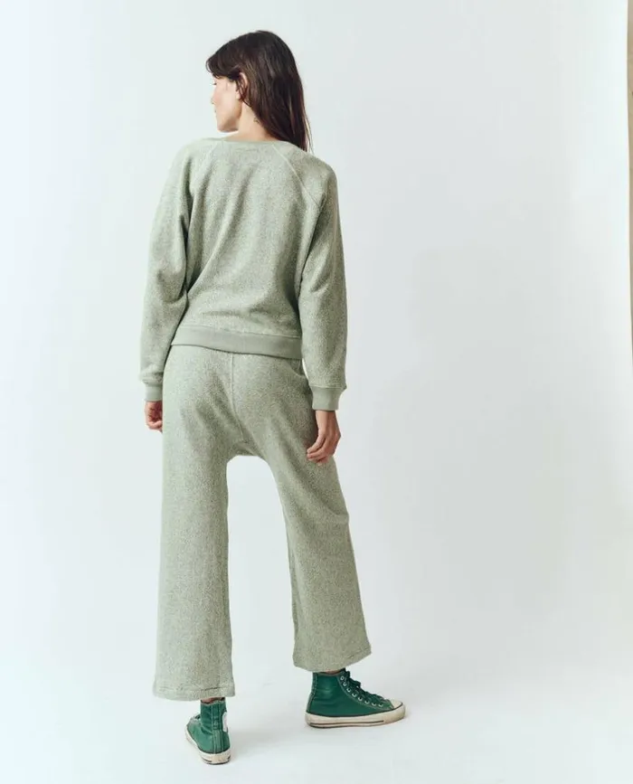 Tees and Sweats The Great The Relay Sweatpant Heathered Bright Pine