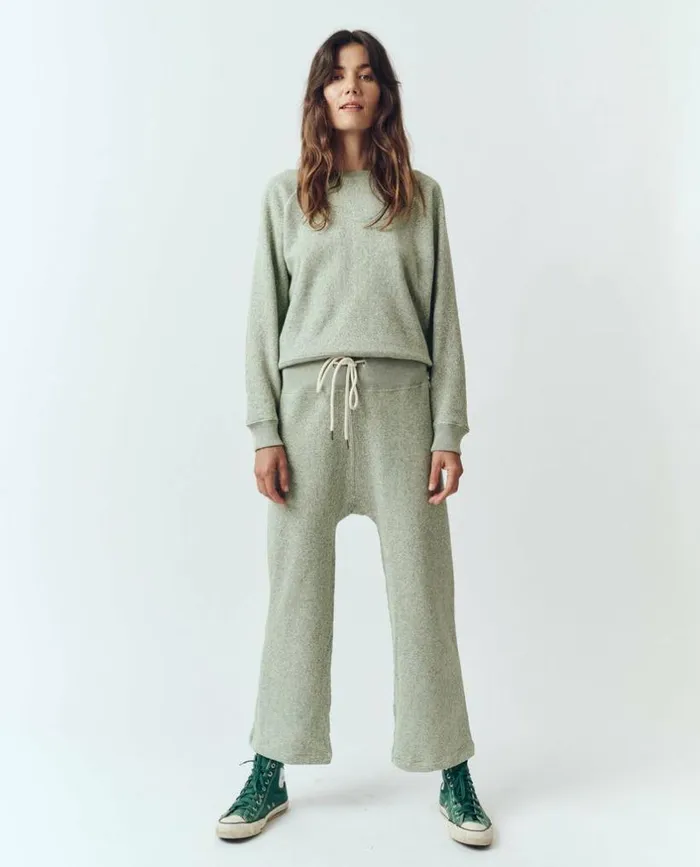 Tees and Sweats The Great The Relay Sweatpant Heathered Bright Pine
