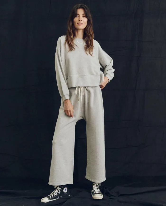 Tees and Sweats The Great The Relay Sweatpant Lofty Heather Grey