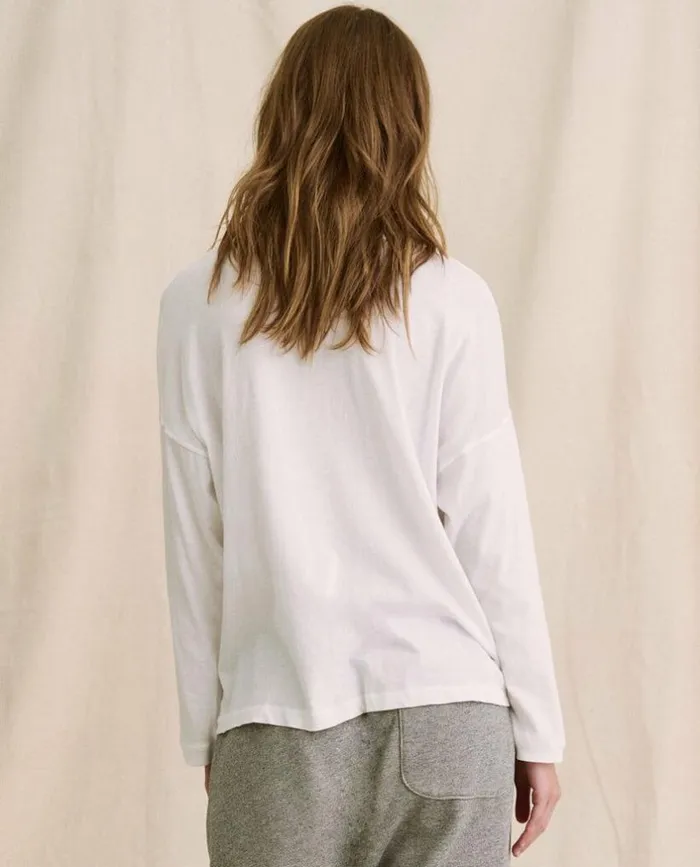 Tees and Sweats The Great The Shrunken Henley True White