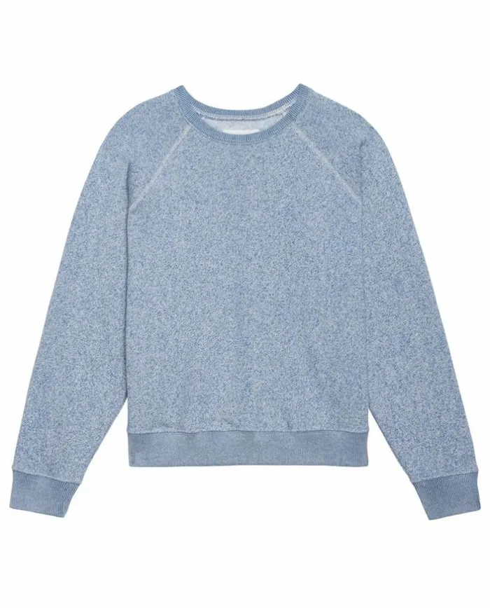 Tees and Sweats The Great The Shrunken Sweatshirt Heathered Coastline Blue