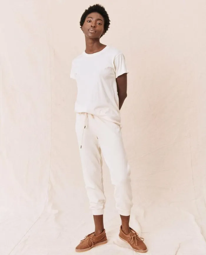 Tees and Sweats The Great The Slim Tee Washed White