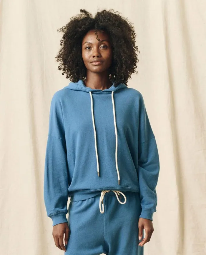 Tees and Sweats The Great The Teammate Hoodie Glacier Blue