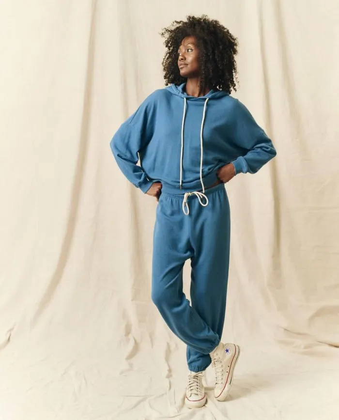 Tees and Sweats The Great The Teammate Hoodie Glacier Blue