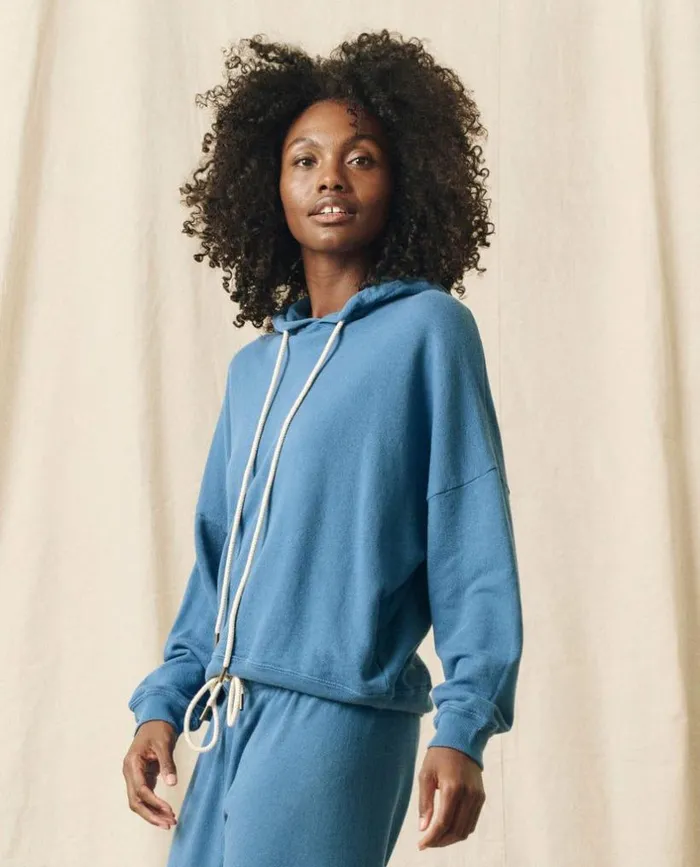 Tees and Sweats The Great The Teammate Hoodie Glacier Blue