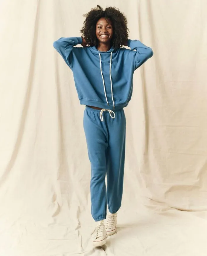 Tees and Sweats The Great The Teammate Hoodie Glacier Blue