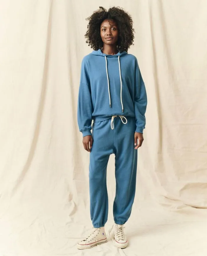 Tees and Sweats The Great The Teammate Hoodie Glacier Blue