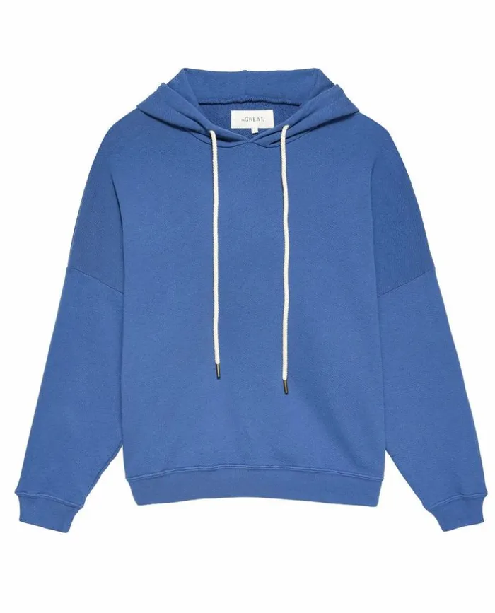 Tees and Sweats The Great The Teammate Hoodie Glacier Blue