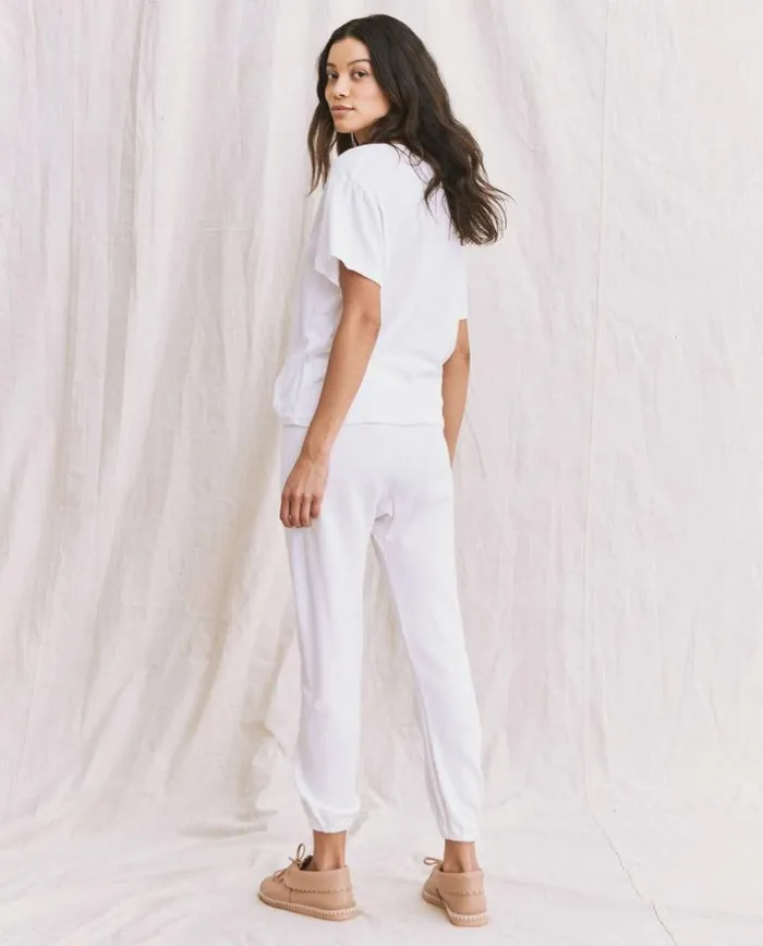 Tees and Sweats The Great The VNeck Tee True White
