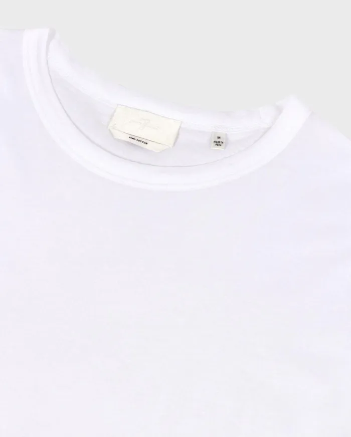 Tees Men 7 For All Mankind Featherweight Tee In White
