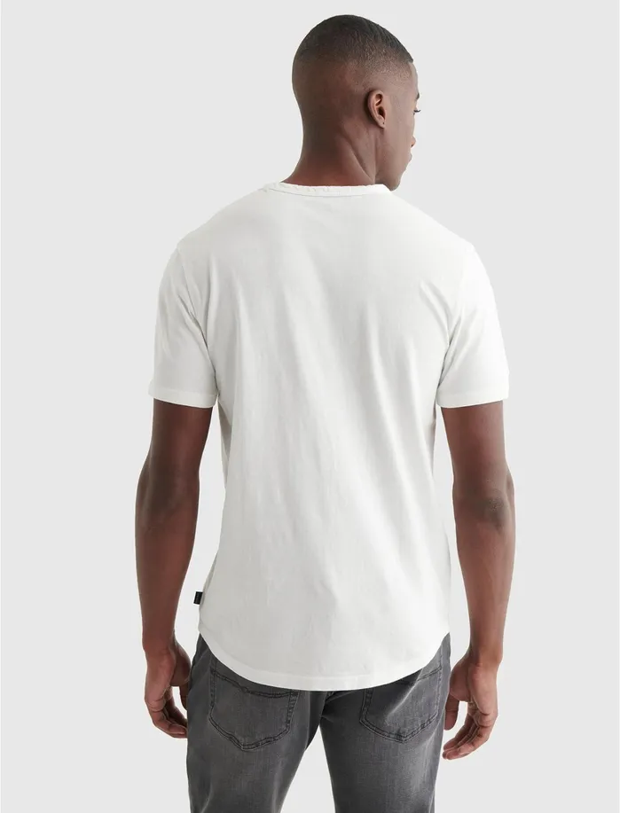 Tees Men Lucky Brand Curved Hem Crew Bright White
