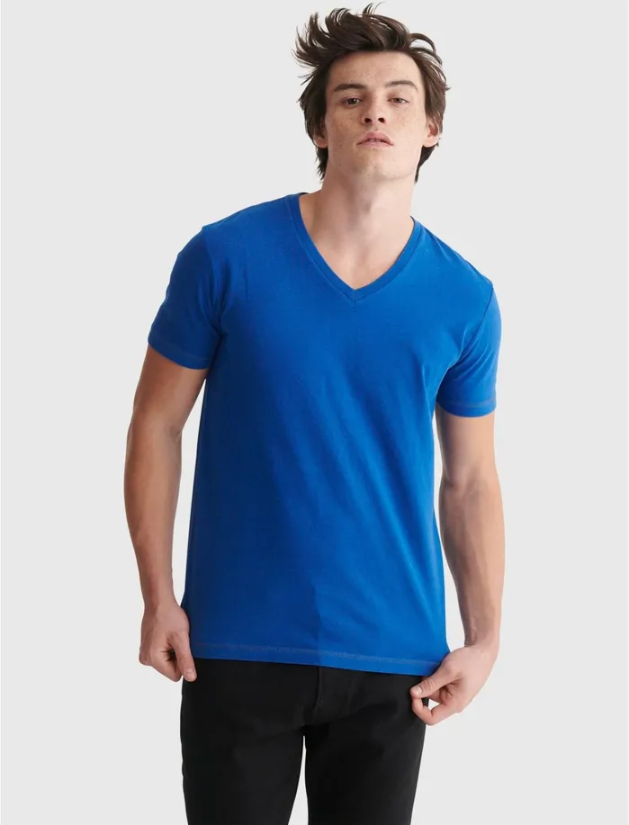Tees Men Lucky Brand Heather Sunset VNeck Limoges