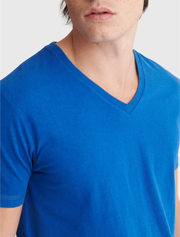 Tees Men Lucky Brand Heather Sunset VNeck Limoges
