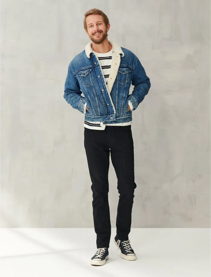 Tees Men Lucky Brand Sunset Long Sleeve Stripe Tee Multi